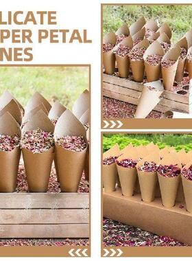 90pcs Paper Petal Cone Elegant Design Spacious Storage