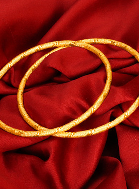 黄金店手镯越南沙金线圈时尚手链