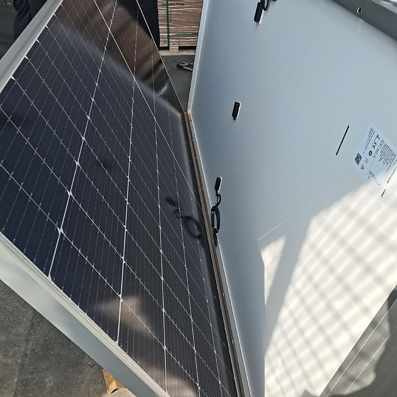 隆基A级双玻双面太阳能板 高效太阳能发电模组605W适用于家用