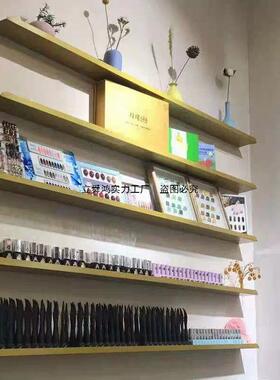 美甲店墙面置物架美甲置物架网红成品日系挂墙美甲架展示架壁挂板