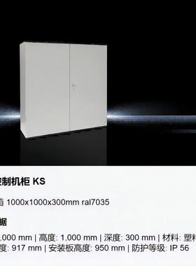 威图AE1130500可选择带或不带透明门配有门和安装板的玻璃纤维