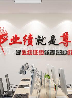 业绩就是尊严公室装饰励志墙贴标语激励文字会议团队企业文化墙