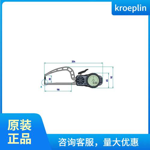 德国kroeplin指针内径卡规K3R30S