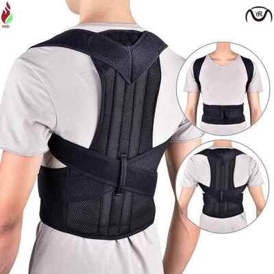 back posture corrector shoulder lumbar brace spine support
