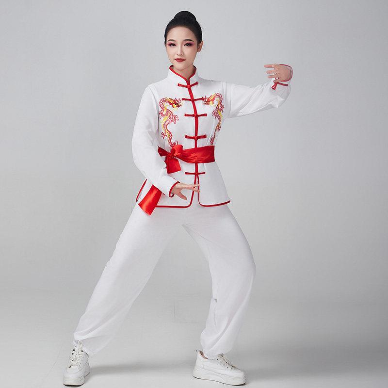 成人武术服演出服男女打鼓腰鼓舞龙舞狮中国风秧歌舞太极表演服装