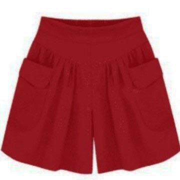 Shorts for women, black, high waist, slimming, plus size
