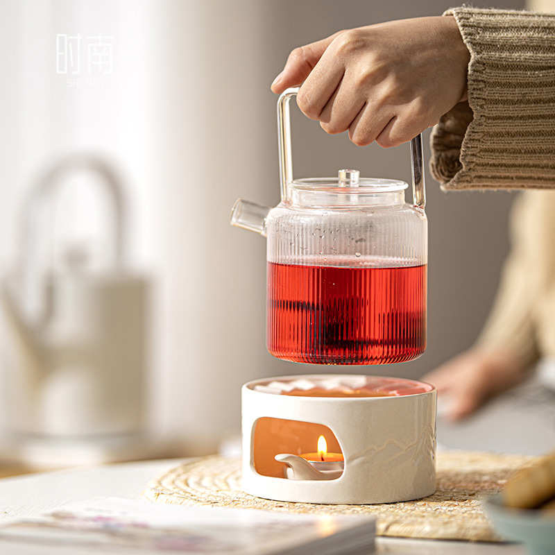 草木灰蜡烛温茶炉陶瓷小火炉温茶器加热底座热茶煮茶保温炉提香器