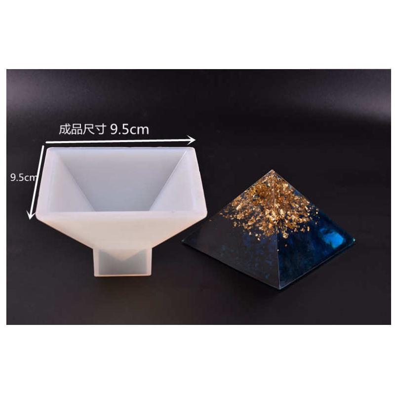水晶滴胶金字塔硅胶模具DIY手工制作饰品树脂干花摆件模型