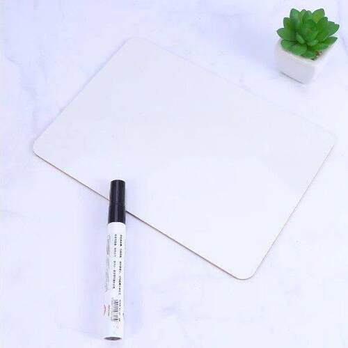 4Pcs Small Whiteboard Desktop Board Smooth Surface Erasable