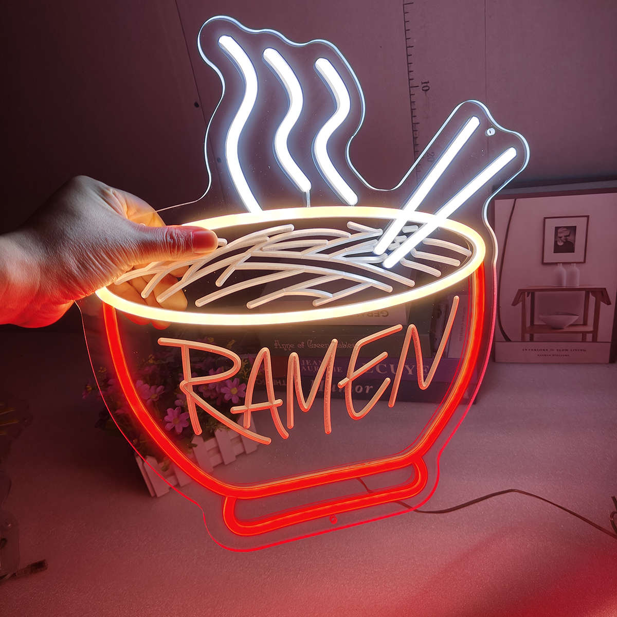 Ramen日本拉面意大利燃面馆Noodle霓虹灯发光字灯牌定制