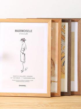 电视柜摆件相框摆台画框装裱展示酒店装饰品木质框架家里的装饰品