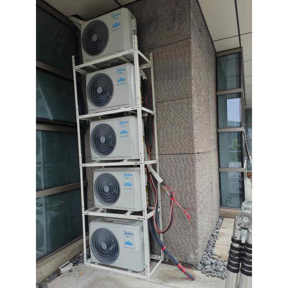 家用中央空调外机支架不锈钢空间落地多层叠放防震定制可调托架