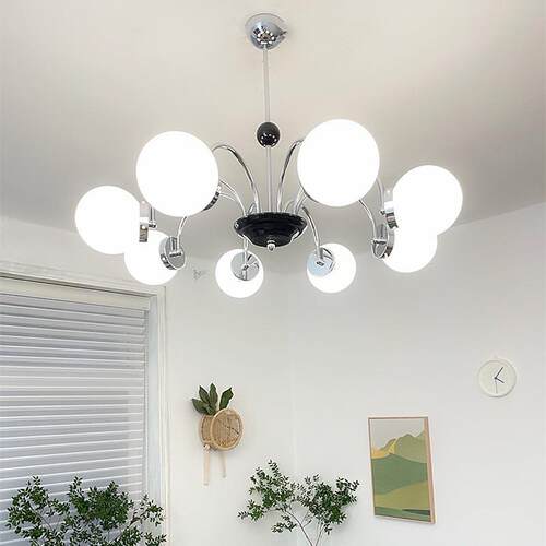 包豪斯中古吊灯客厅吊灯卧室餐厅吊灯简约现代复古泡泡魔豆灯具