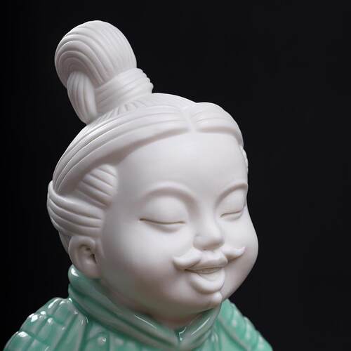 兵马俑新中式古典创意Q版摆件客厅办公室桌面装饰工艺品