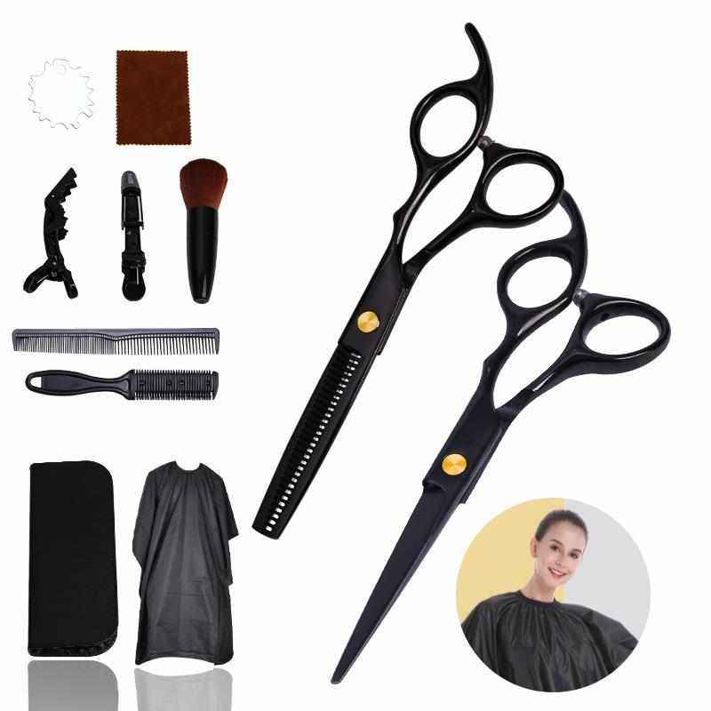 黑色剪刀火匠美发剪刀理发理发剪平剪刘海打薄剪理发剪刀套装4色,居家日用,美发刀剪,淘宝优惠券,粉丝福利购,淘宝优惠卷