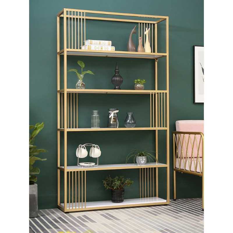 办公室隔断置物架屏风轻奢北欧客厅收纳展示架子落地多层书架金色,收纳整理,整理架/置物架/收纳架,淘宝优惠券,粉丝福利购,淘宝优惠卷