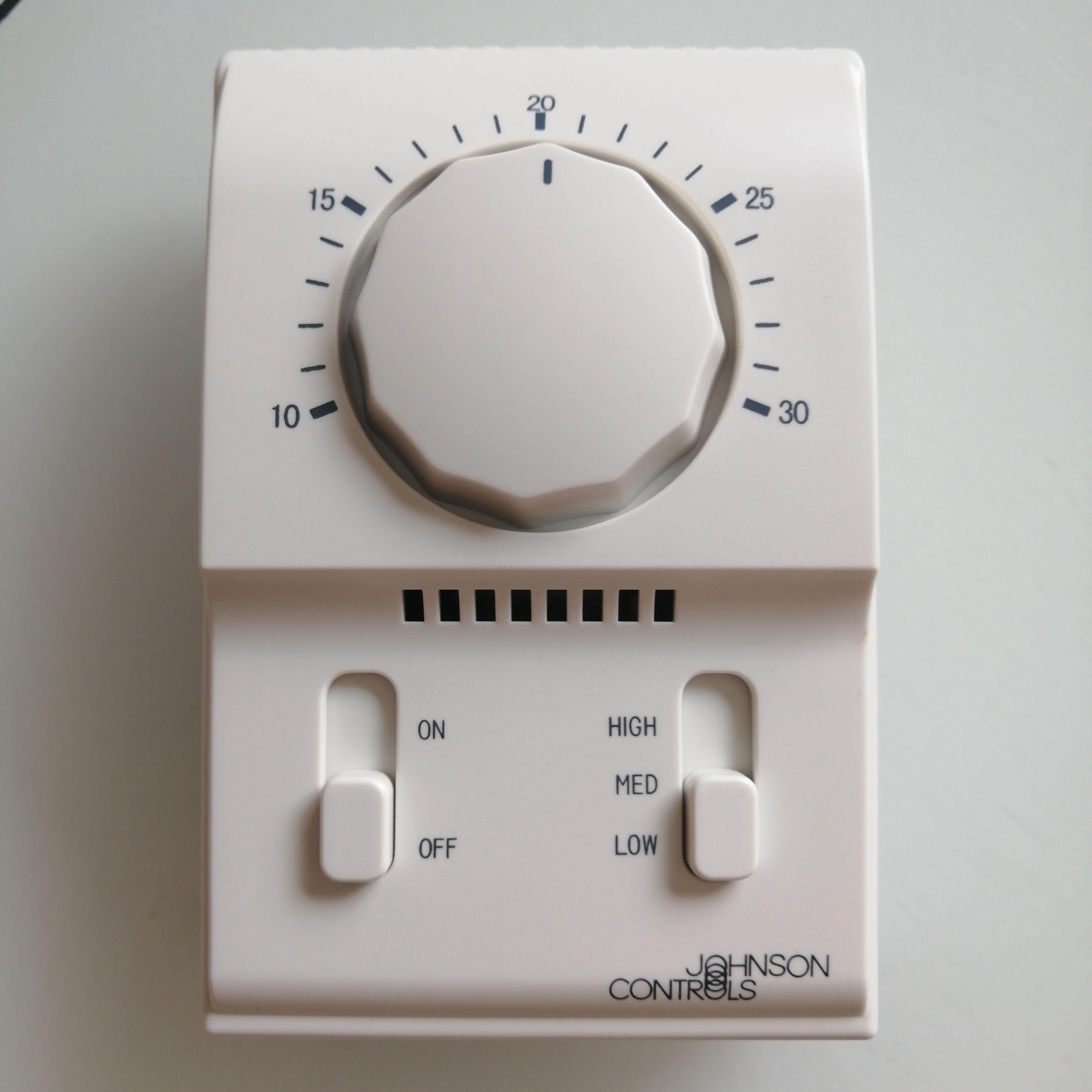 江森温控器 T2000EAC-0C0 单冷机械式控制器中央空调三速面板开