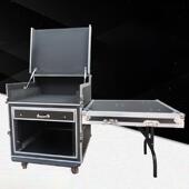 专业12U16U航空箱机柜功放音响机柜调音台带架子航空箱舞台设备柜