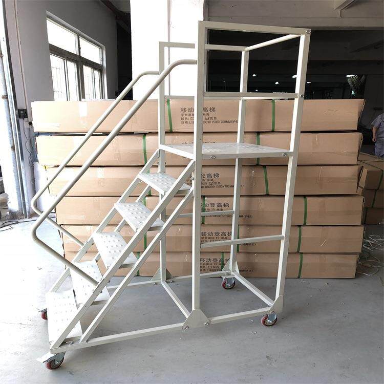 源头厂家1.8米移动登高车深圳可拆卸仓库理货取货上料登高平台梯