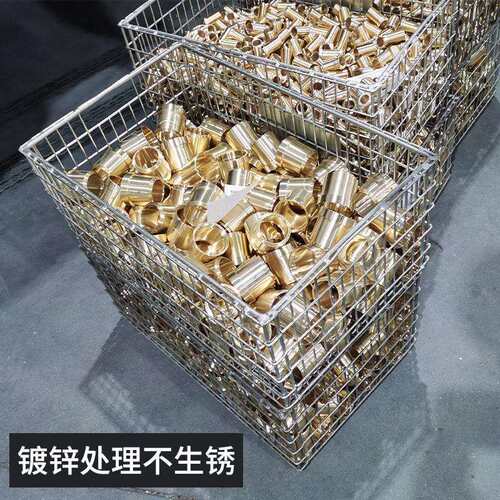 加厚铁转箱工业钢73制物料框产储品存废箱料金属铁质零件框仓储周