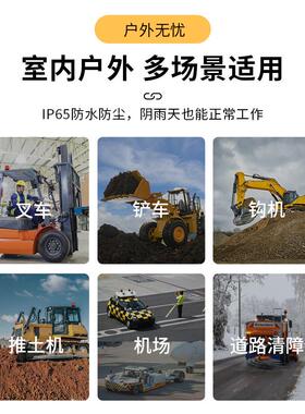 F-9爆0S1车载叉车1声光警示闪灯磁车顶l吸ed信号闪烁警报灯12V24V