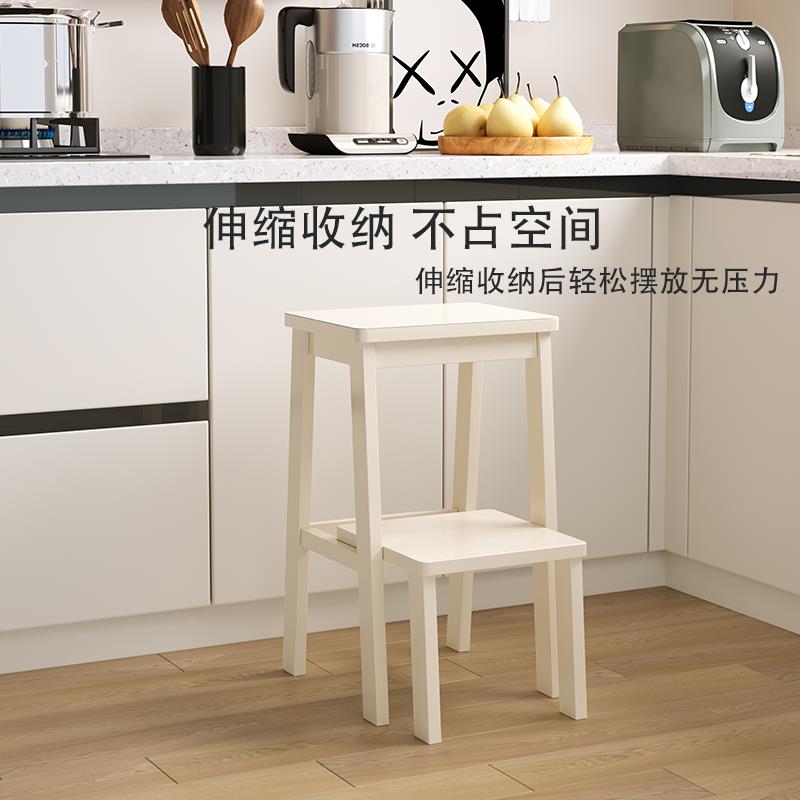 实木脚凳多功能F979H6MT梯凳家椅子登用高楼梯凳子爬&高凳两步梯