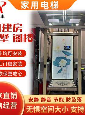 自建房别墅电梯二三层老人上下楼观光电梯曳引液压小型家用电梯
