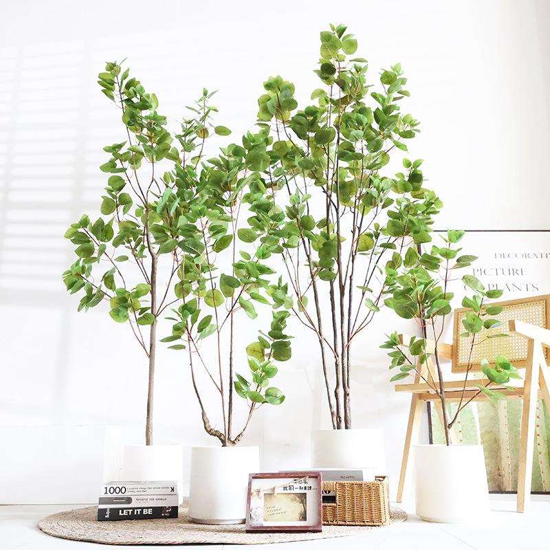 仿真绿植高端轻奢植物红叶子树室内造景装饰大型仿生盆栽落地摆件