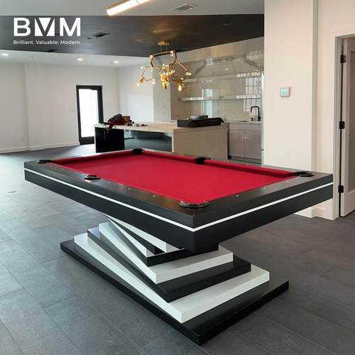 维米尔家用台球桌小众高端轻奢美式黑八花式九球桌球台标准型