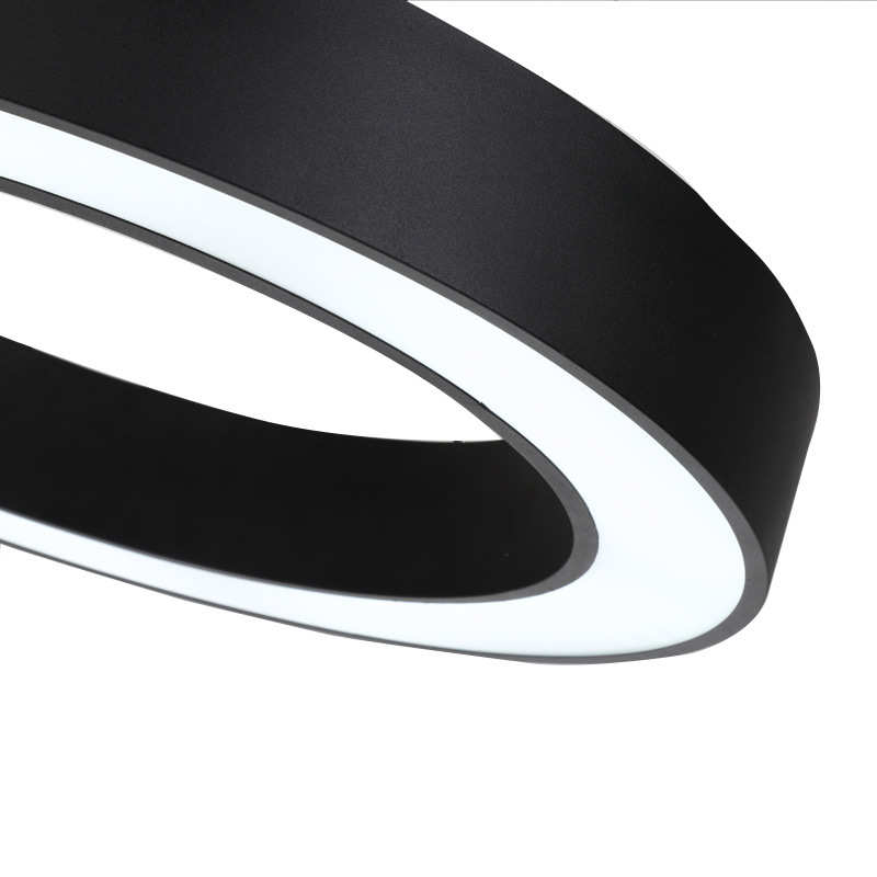 现代空心简约圆环灯具办公室圆形led创意批发吊灯吊灯办公吸顶灯