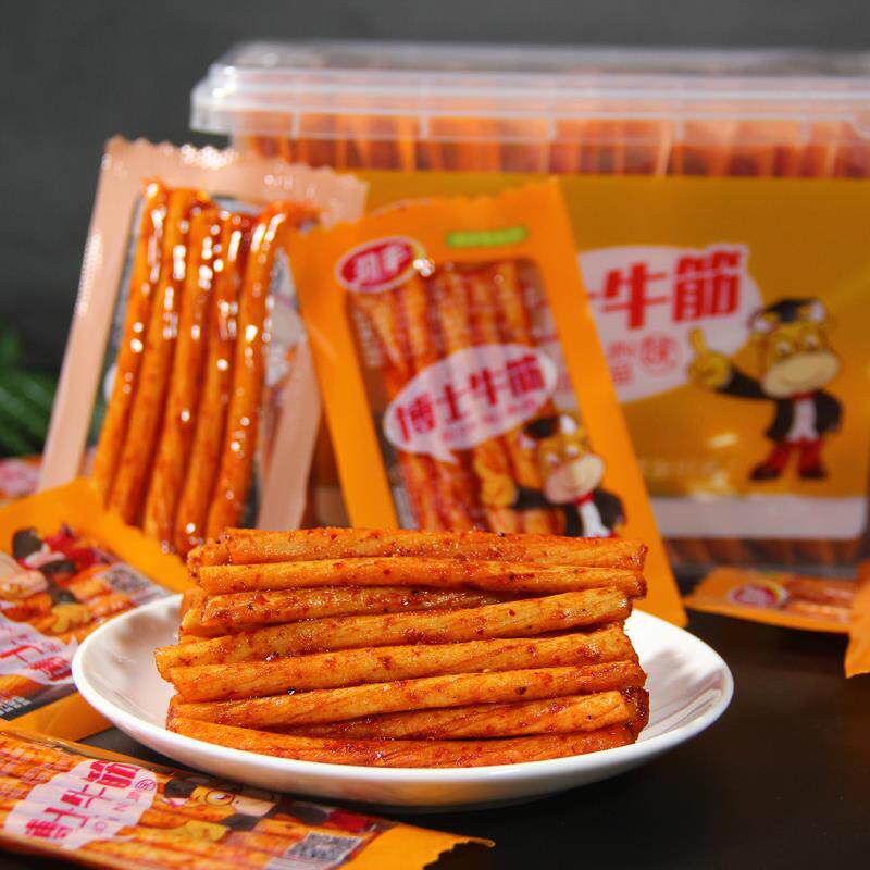 劲丰博士牛筋味辣条儿时怀旧素牛筋棒面筋麻辣豆筋休闲网红小零食