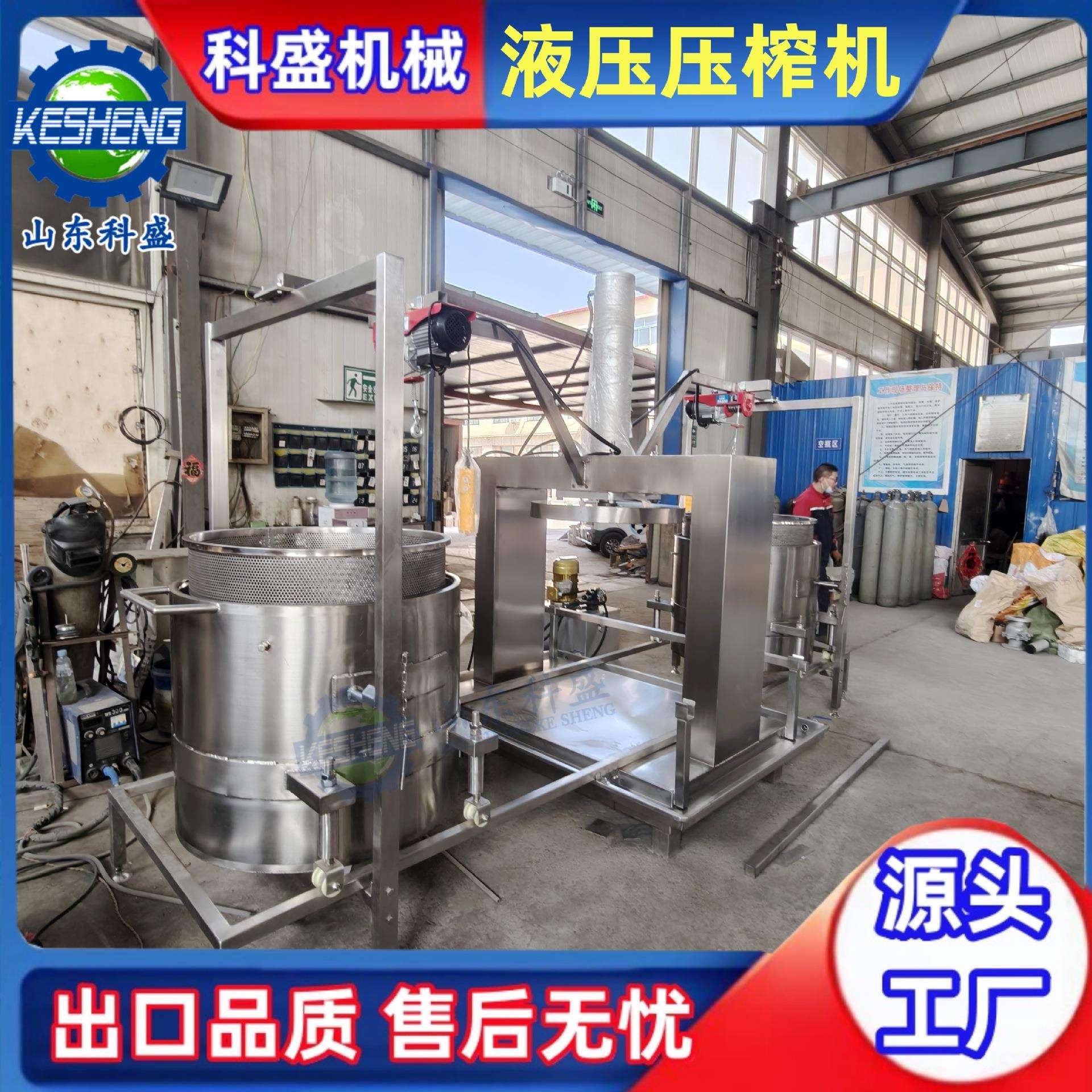 全自动水果过滤压榨机 冷萃酸奶液压压榨机 米酒酒糟脱水榨汁机