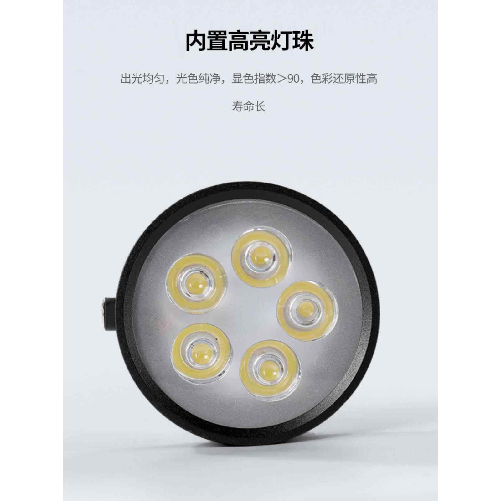Led苔藓植物灯黑色磁性填充光景观水生植物照明定时鱼缸聚光灯