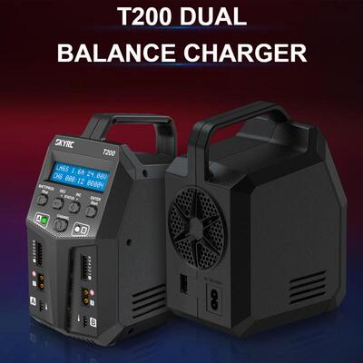 SKYRC T200 航模车模大功率 双通道平衡充电器 AC 100W*2 12A