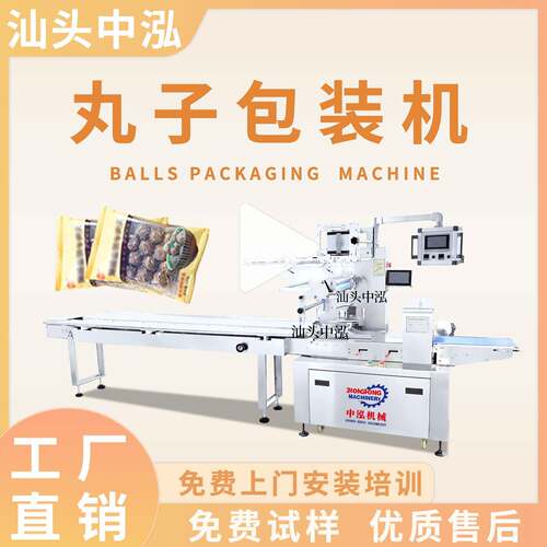 丸子包装机鱼丸速冻丸子真空后外包装自动套袋机械厂家直销
