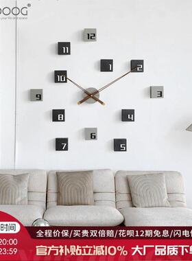 EMITDOOG北欧钟表客厅时钟挂墙面装饰背景墙玄饰品轻奢个性创意风