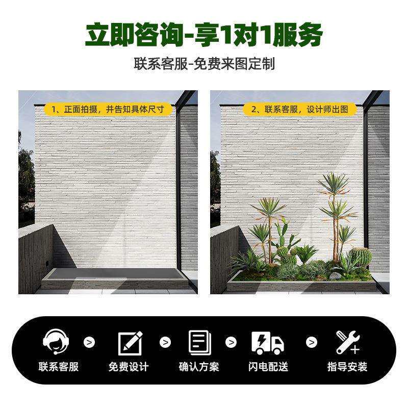 成套仿真植物组合套装森系蕨类仿真植物猴头蕨新中式绿植景观造景
