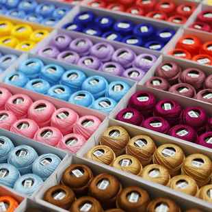 8号1克蕾丝线90色手工钩针玩偶手鞠球刺 059绣埃及长绒珍珠棉800