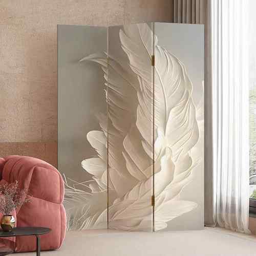 美式简约屏风隔断移动折叠客厅入户酒店装饰背景墙小户型家用玄关