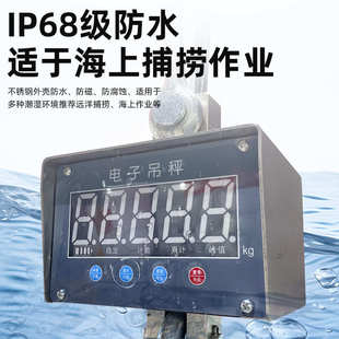 沪工行车吊称3t防水无线手持打印吊磅10t5吨挂钩秤不锈钢电子吊秤