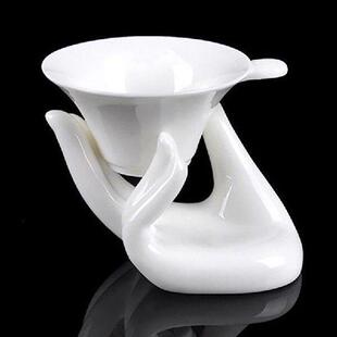 Cup Pcs Hand Soft Hard Shape Holder Boiled Egg Ceramic