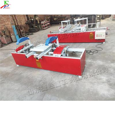 割小型自动料双锯端齐头 方木托盘下料修边锯 JS-QTJ1-木质板材下