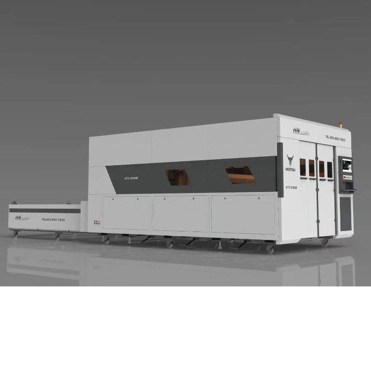 汉牛激光GTX2040GW1500~12000瓦大包围交换平台光纤激光切割机