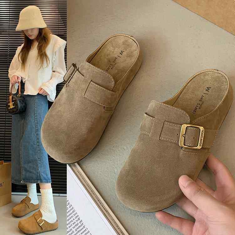 勃肯拖鞋女外穿2026季新款包头一脚蹬懒人拖鞋休闲单鞋0115w,女鞋,勃肯鞋/软木鞋,淘宝优惠券,粉丝福利购,淘宝优惠卷