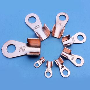 开口铜鼻子ot200a加厚国标接线端子电瓶线耳电线电缆接头卡子包邮