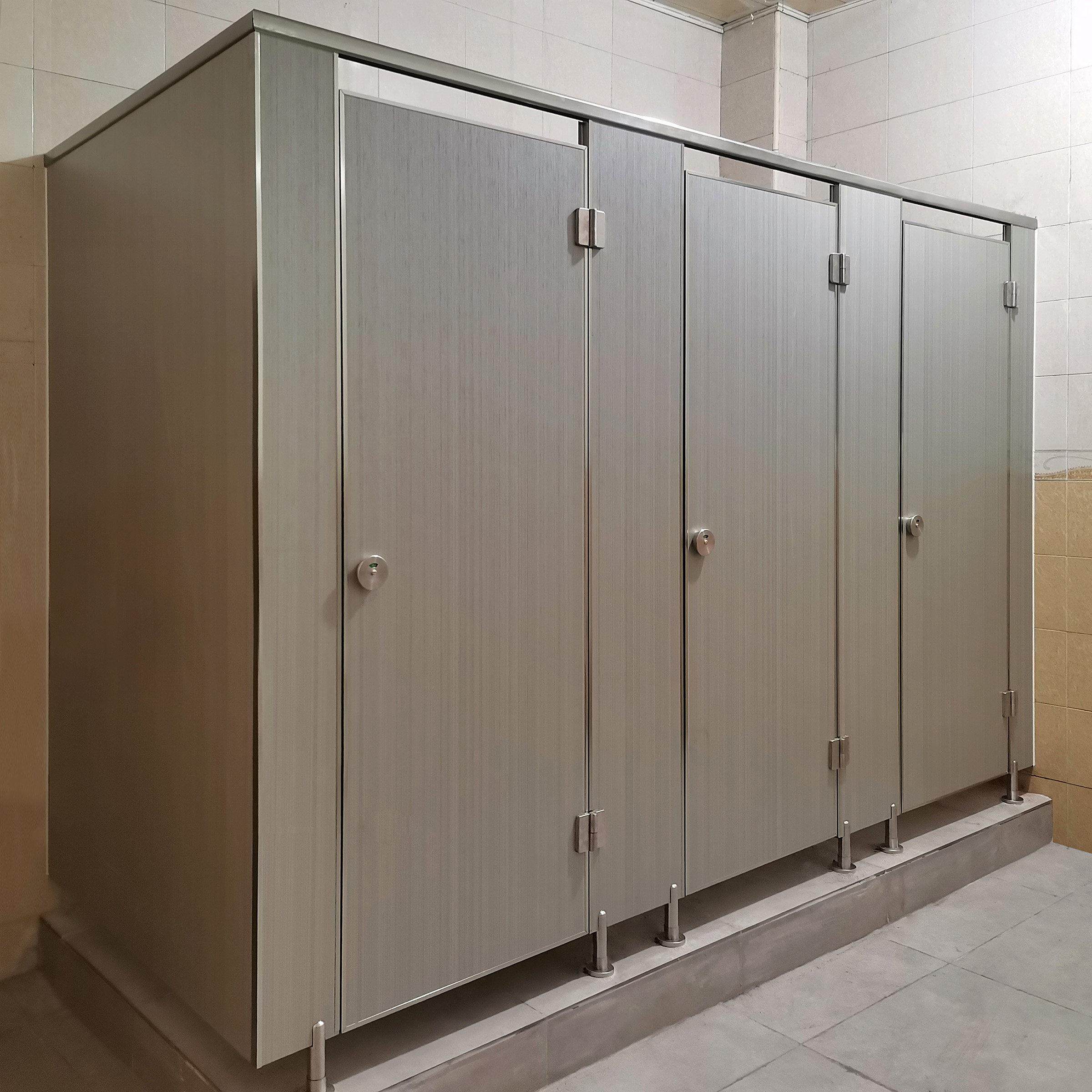 公共化妆室隔板 学校工厂厕所隔断板抗倍特板PVC洗手间防水隔墙门