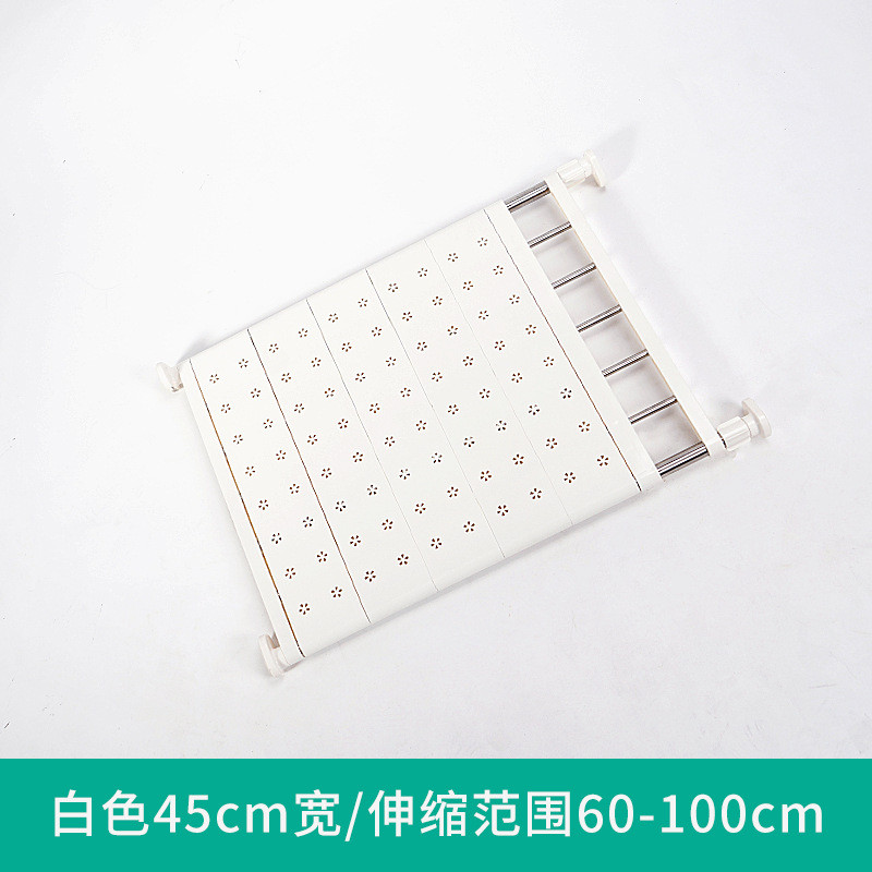 层架伸缩整理架衣柜收纳分层隔板柜子免钉置物架橱柜浴室分隔宿舍