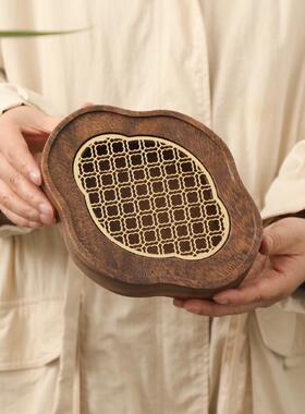 简约小型茶盘日式壶茶简约台一人实木胡桃木式储水公室承办批发