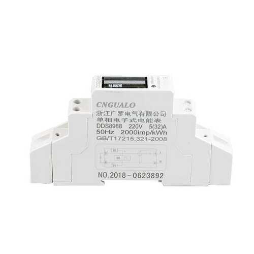 微型表(导轨1p5厂家直销度计32出租房家用电能表)器 a单相gem18s