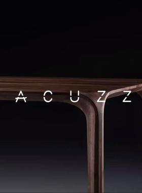 木北美黑15334胡桃木餐桌长形实书桌榫卯结构茶桌1.8米桃樱木方学